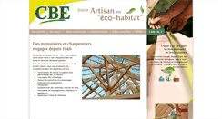 Desktop Screenshot of cbe-maison-ecologique.fr